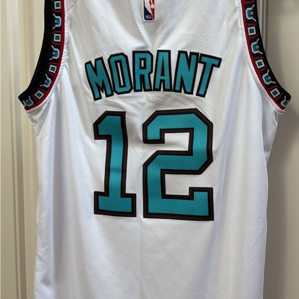 NWT Nike White NBA Swingman Jersey JA Morant #12